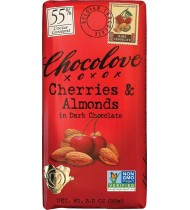 Chocolove Dark Chocolate Bar Cherry & Almond (12x3.2 Oz)