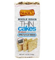 Suzie's Thin Cakes Puffed Spelt & Flax Seed (12x4.6 OZ)