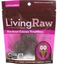 Living Raw Organic Darkest Cacao Truffles (12x1.59 Z )