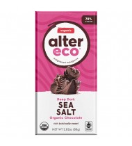 Alter Eco Deep Dark Sea Salt Organic Chocolate (12x2.82 OZ)