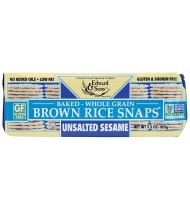 Edward & Sons Sesame Unsalted Fat Free Snaps (12x3.5 Oz)