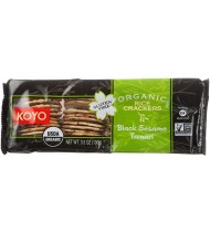 Koyo Organic Rice Crackers Black Sesame Tamari (12x3.5 OZ)