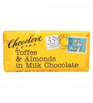 Chocolove Milk Chocolate Toffee & Almond Mini Bar (12x1.3 Oz)