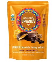 Heavenly Organics Chocolate Ginger Honey Patties (6x4.66 OZ)