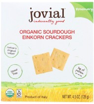 Jovial Rosemary Sourdough Einkorn Crackers (10x4.5 OZ)
