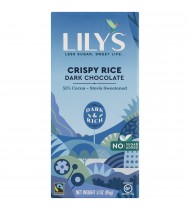 Lily's Crispy Rice Dark Chocolate (12x3 Oz)