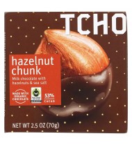Tcho Hazelnut Milk Chocolate Bar (12x2.5 OZ)