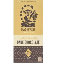 Madecasse Dark Chocolate 63% Salted Almond (10x2.64 OZ)