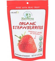Nature's All Foods Frz Drd Straw (12x1.2OZ )