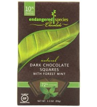 Endangered Species Bite Size Dark Chocolate With Mint (6x10 CT)