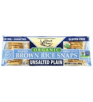 Edward & Sons Plain Unsalted Brown Rice Snaps (12x3.5 Oz)
