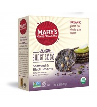 Mary's Gone Crackers Super Seed Seaweed & Black Sesame (6x5.5 OZ)