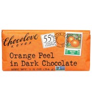 Chocolove Dark Chocolate Orange Peel Mini Bar (12x1.2 Oz)