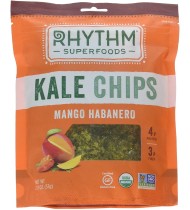Rhythm Kale Chips, 95+% Organic, Mango Habanero (12x2Oz)