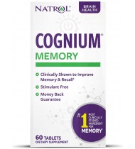 Natrol Cognium Tablets, Brain Health, Keeps Memory Strong, 100mg, 60 Count