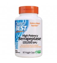 Doctor's Best High Potency Serrapeptase 120,000 SPU, 90 Veggie Caps