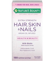 Extra Strength Hair Skin and Nails Vitamins, 150 Count