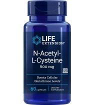 Life Extension N-Acetyl-L-Cysteine 600mg, 60 Capsules
