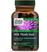 Gaia Herbs Milk Thistle Seed Liquid Phyto-Capsules, 120 Count