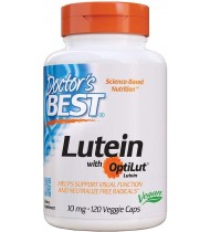 Doctor's Best Lutein with OptiLut, 10 mg, 120 Veggie Caps