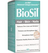 BioSil by Natural Factors, Hair, Skin, Nails, 60 Capsules