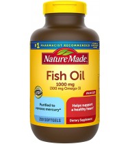 Nature Made Fish Oil 1000 mg Softgels, 250 Count