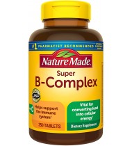Nature Made Super B-Complex Tablets with Vitamin C, 250 Count