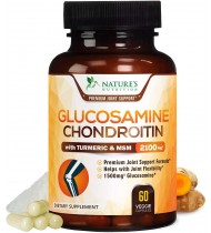 Glucosamine with Chondroitin Turmeric MSM Supplement - 60 Capsules