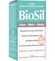 BioSil by Natural Factors, Hair, Skin, Nails, 120 capsules