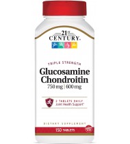 21st Century Glucosamine Chondroitin 750/600mg - 150 Count