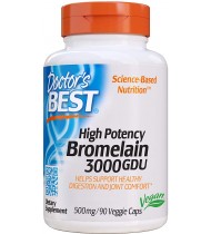 Doctor's Best 3000 GDU Bromelain, 500 mg, 90 VC