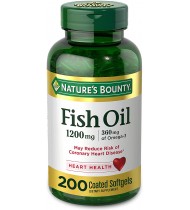 Fish Oil by Nature's Bounty, Dietary Supplement, Omega-3, 1200 Mg, 200 Softgels