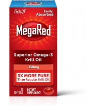 MegaRed 350mg Omega-3 Krill Oil - 130 softgels