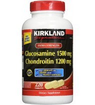 Kirkland Extra Strength Glucosamine 1500 mg Chondroitin 1200 mg 220 Tablets