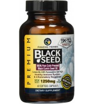 Amazing Herbs Premium Black Seed Oil Soft-Gels, 60 Count