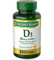 Vitamin D by Nature’s Bounty, 2000IU, 350 Softgels