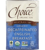 Choice Organic Teas Decaf English Breakfast (6x16 Bag)