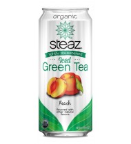 Steaz Energy Peach Iced Green Tea (12x16 Oz)