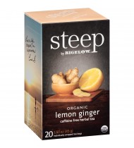Bigelow Steep Organic Lemon Ginger Tea (6x20 BAG )
