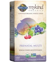 Garden of Life Prenatal Vitamins - Mykind Organics Prenatal Multi - 180 Tablets