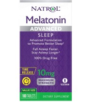 Natrol Melatonin Advanced Sleep Tablets, 10mg, 100 Count