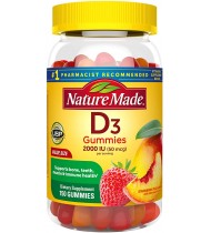 Nature Made Vitamin D3 2000 IU (50 mcg) Gummies, 150 Count