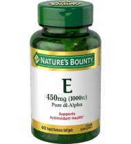 Vitamin E by Nature's Bounty, 1000IU, 60 Softgels