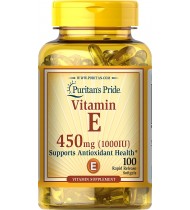 Vitamin E 1000 IU for Immune and Healthy Skin Support 100 Softgels