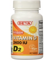 Deva Vegan Vitamins Vegan Vitamin D 2400 IU, 90-Count