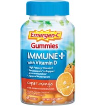 Emergen-C Immune+ Vitamin D plus 750 mg, Super Orange Flavor - 45 Count