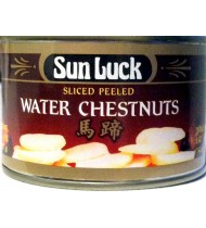 Sun Luck Sliced Peeled Water Chestnuts (12x8 Oz)