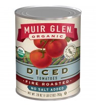 Muir Glen Diced Fire Roasted Tomato No Salt (12x14.5 Oz)